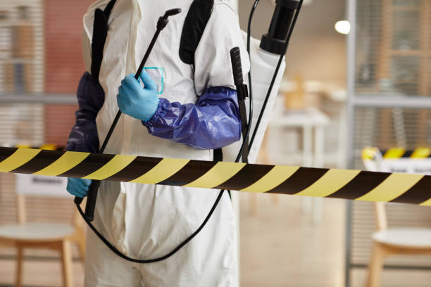 Professional Blood Cleanup technician working in Gilford, NH
